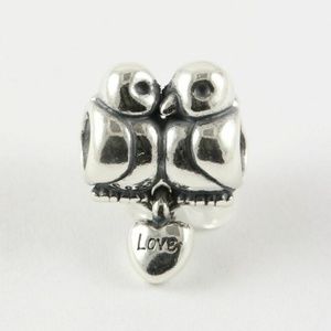 Pandora Sterling Silver Retired Love Bird Doves